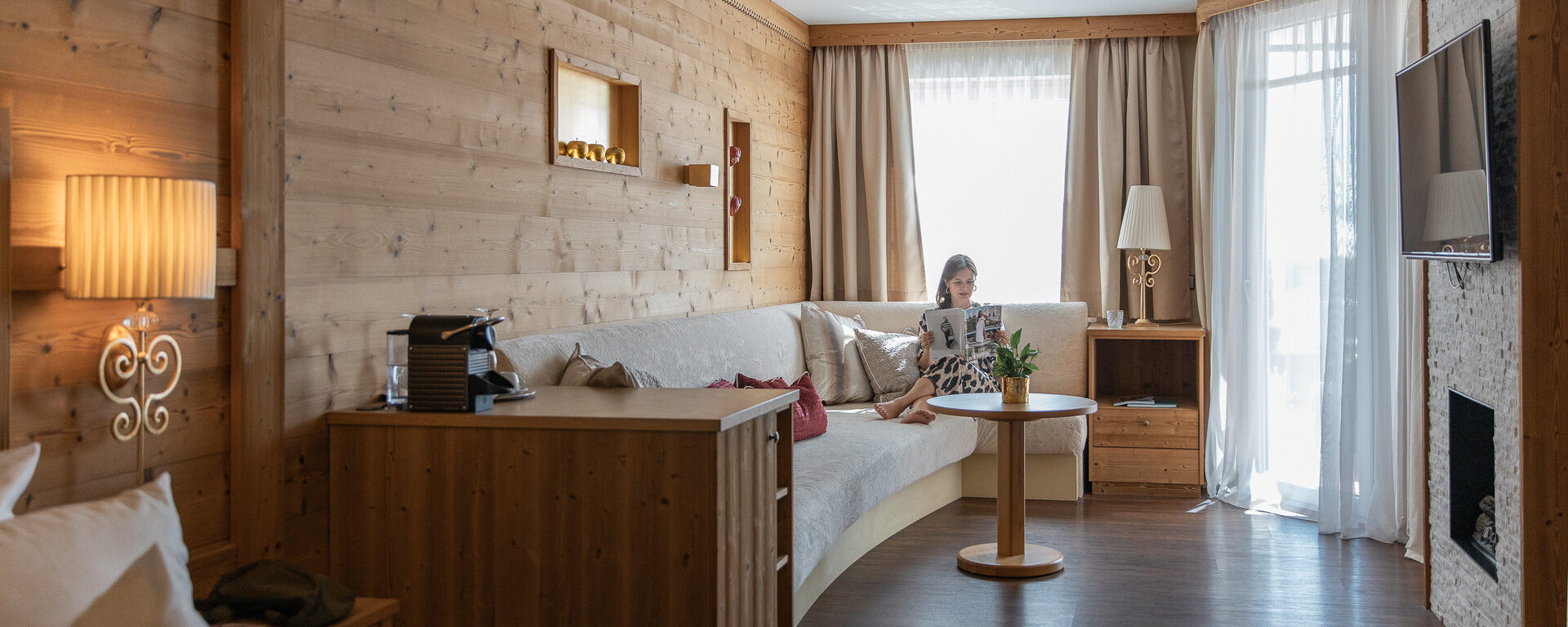 Kuschelsuite mit Gartenzugang im Hotel Oswald Bayerischer Wald für romantische Wellnessmomente