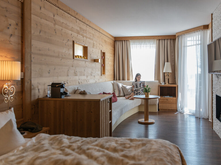 Kuschelsuite mit Gartenzugang im Hotel Oswald Bayerischer Wald für romantische Wellnessmomente